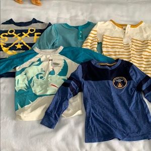 Lot of 5 long sleeve boy size 3t